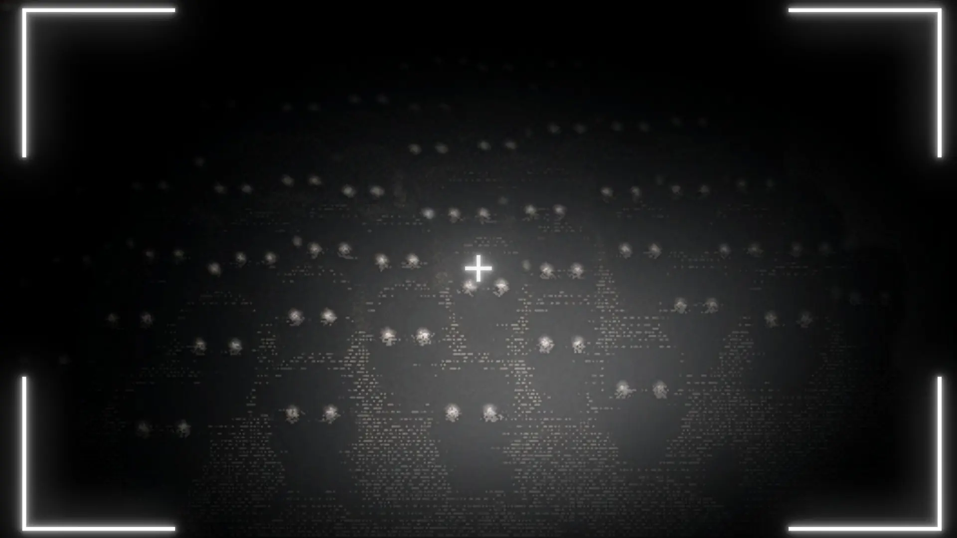 A group of distant figures observed in darkness